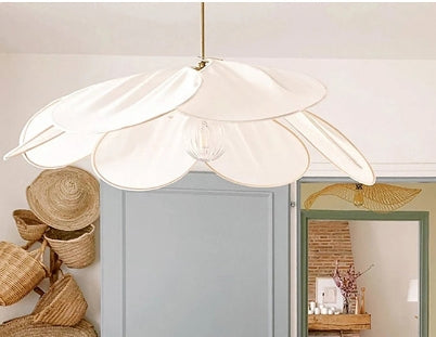 Petal Aura Hanging Light Elegant Floral Silhouette Ambient Glow