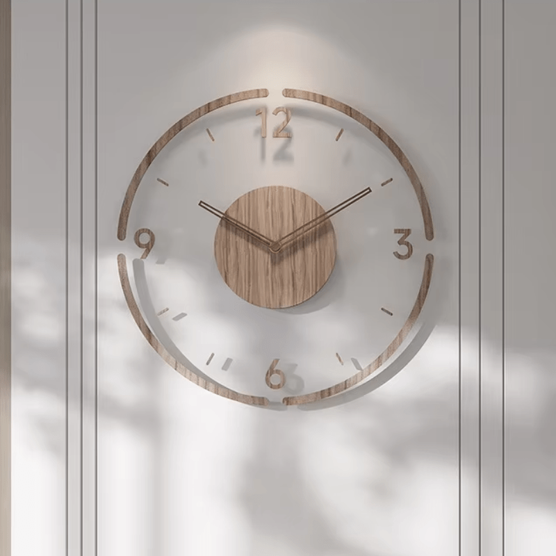 Pure Form Wood Clock Understated Elegance for Contemporary Decor
