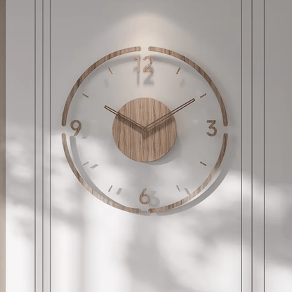 Pure Form Wood Clock Understated Elegance for Contemporary Decor
