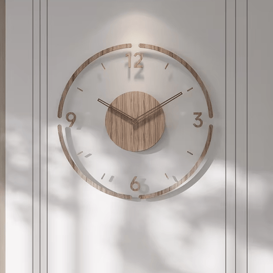Pure Form Wood Clock Understated Elegance for Contemporary Decor