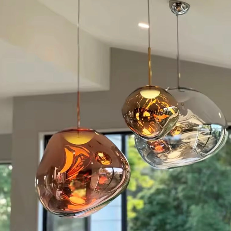 ScandiGlow Modern Glass Ceiling Fixture Elegant Nordic Illumination