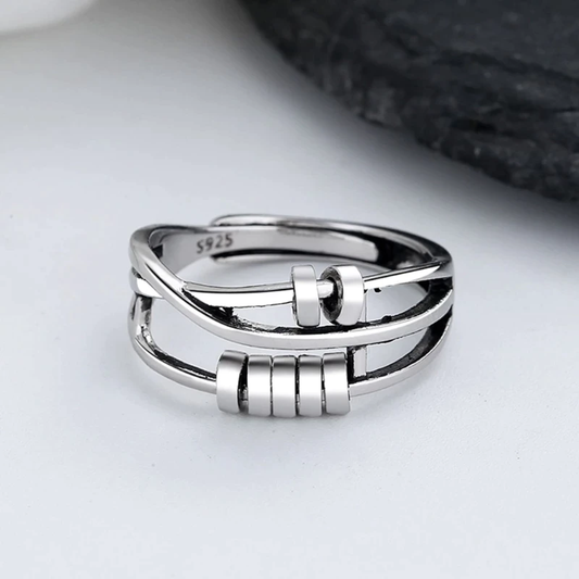 Tranquil Turn Spinner Ring Minimalist Design Everyday Serenity