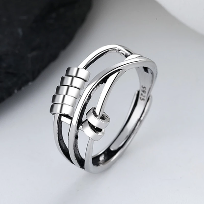 Tranquil Turn Spinner Ring Minimalist Design Everyday Serenity