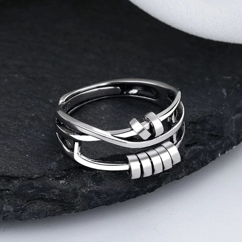 Tranquil Turn Spinner Ring Minimalist Design Everyday Serenity