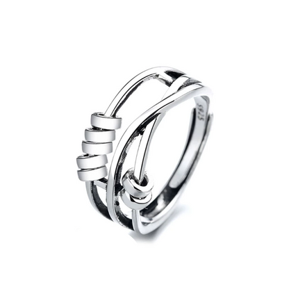 Tranquil Turn Spinner Ring Minimalist Design Everyday Serenity