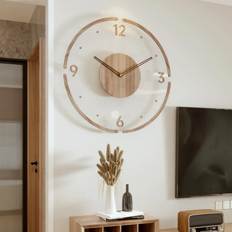 Pure Form Wood Clock Understated Elegance for Contemporary Decor