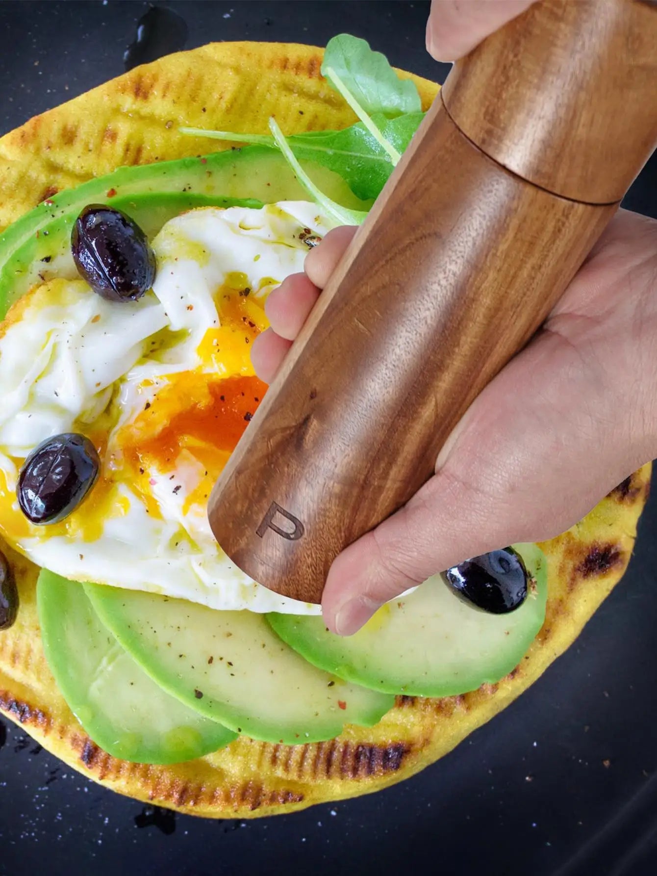 Gourmet Wooden Grinders with Storage Stand