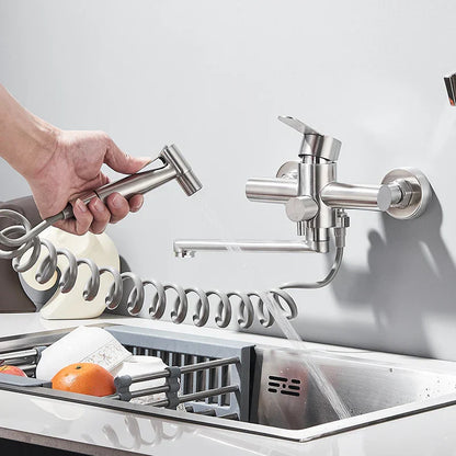 AquaPure Minimalist Wall Mixer Elegant Design Precise Spray