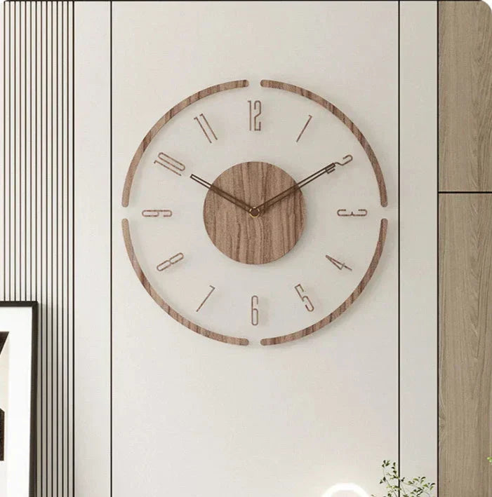 Pure Form Wood Clock Understated Elegance for Contemporary Decor