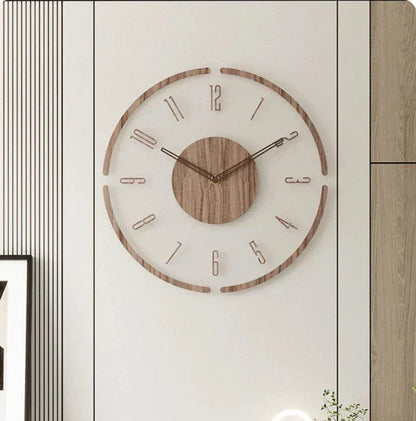 Pure Form Wood Clock Understated Elegance for Contemporary Decor
