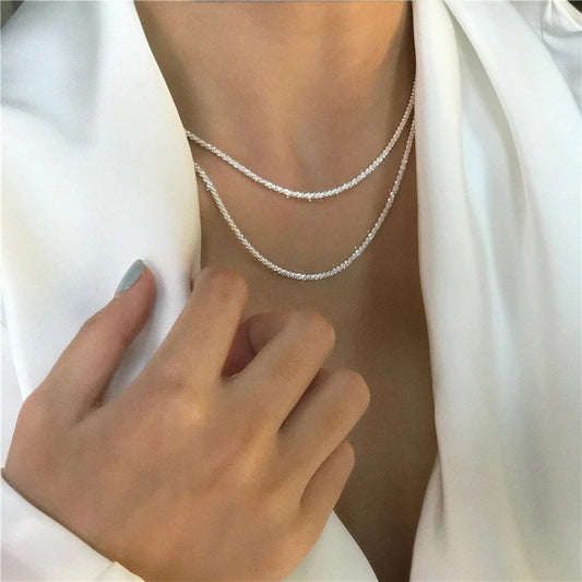 Cosmic Aura Necklace Collection Dazzling Star Accents Gentle Glow