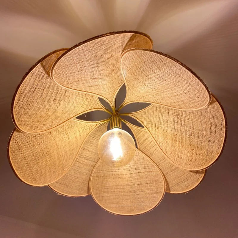 Petal Aura Hanging Light Elegant Floral Silhouette Ambient Glow