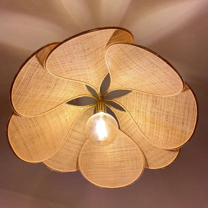 Petal Aura Hanging Light Elegant Floral Silhouette Ambient Glow