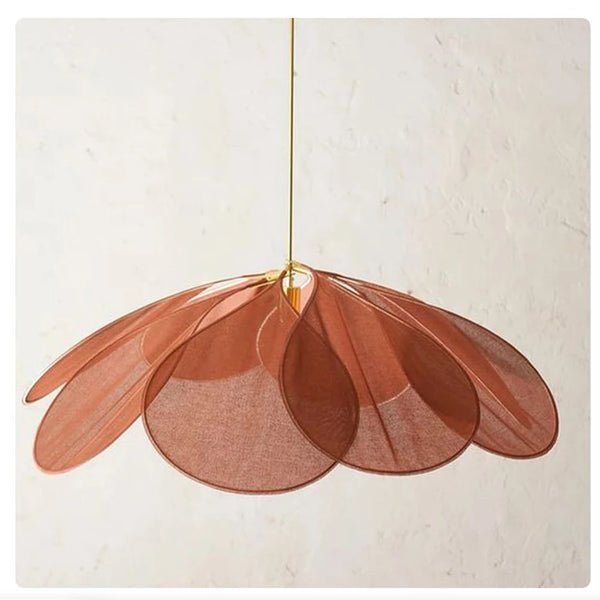 Petal Aura Hanging Light Elegant Floral Silhouette Ambient Glow