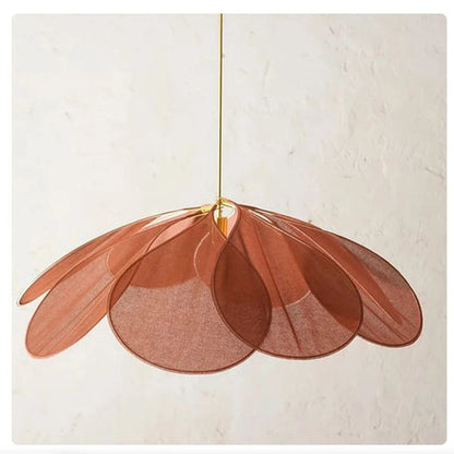 Petal Aura Hanging Light Elegant Floral Silhouette Ambient Glow