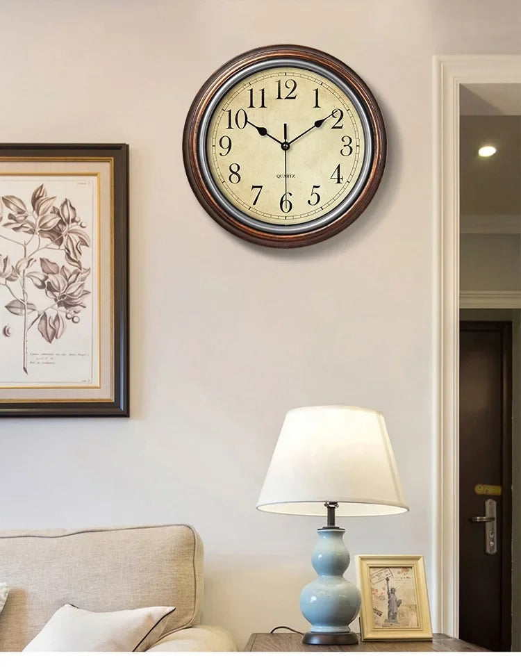 Baroque Elegance Wall Timepiece Intricately Detailed and Classic