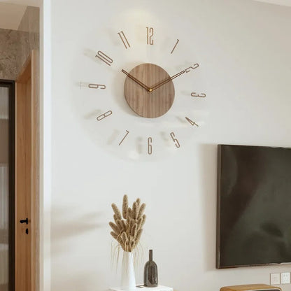 Pure Form Wood Clock Understated Elegance for Contemporary Decor